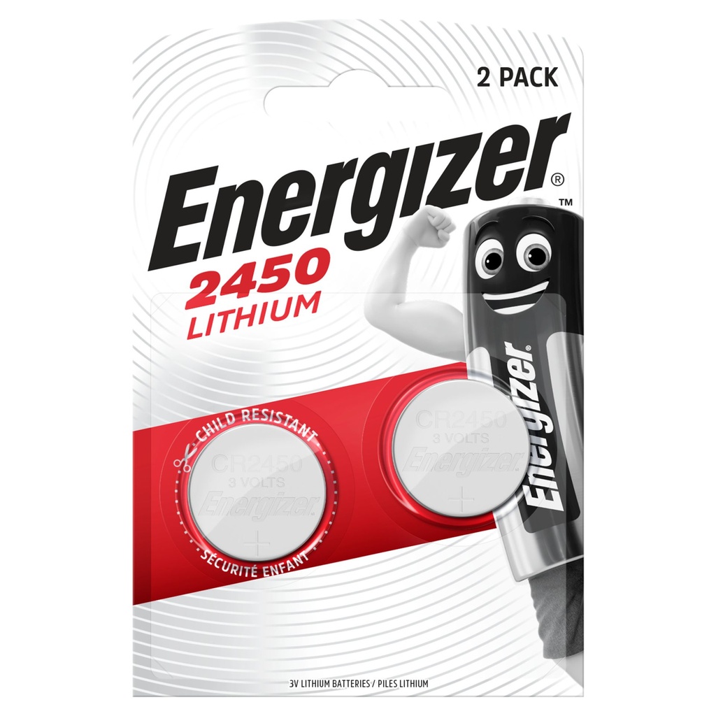 Energizer CR2450 Lithium 3V Blister 2