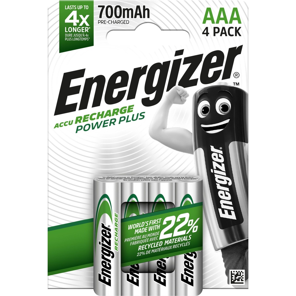 Energizer HR03 Powerplus Nimh 700mAh Blister 4