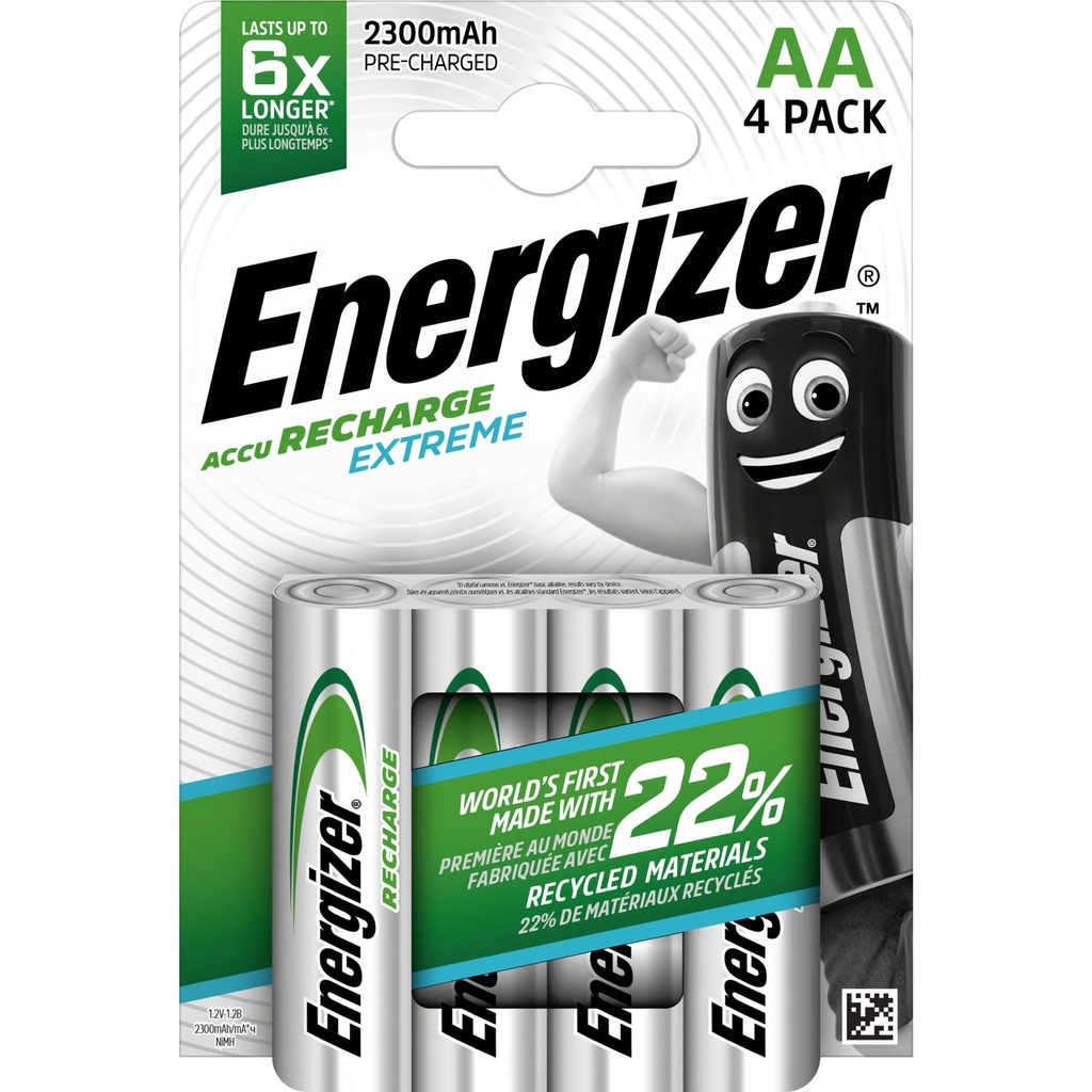 Energizer HR06 Extreme 2300mAh R2U Blister 4