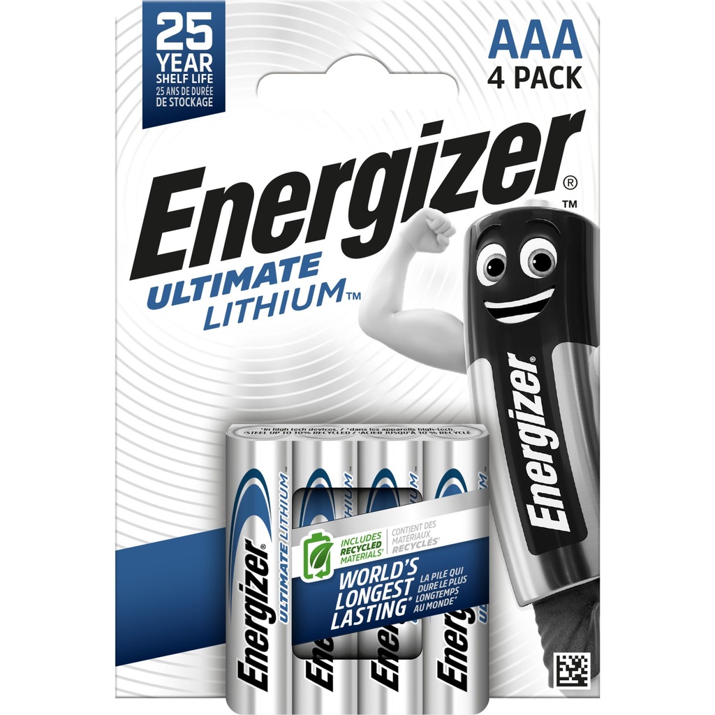 Energizer L92 Lithium LR03 1.5V Blister 4