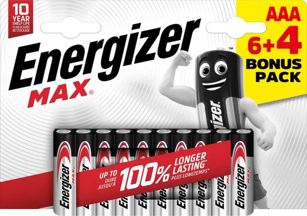 Energizer LR03 Max Alkaline Blister 6+4