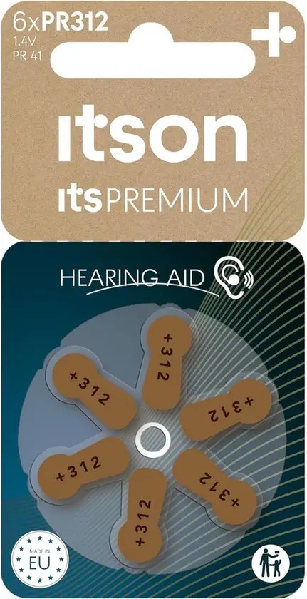 Itson PR312 (41) Blister 6 Zinc Air