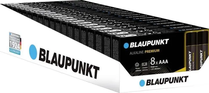 Blaupunkt Premium Alkaline LR03 Box 8 SRP DISPLAY