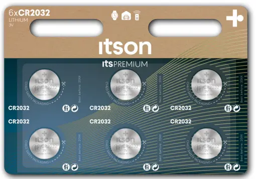 Itson CR2032 Blister 6 Coin Lithium