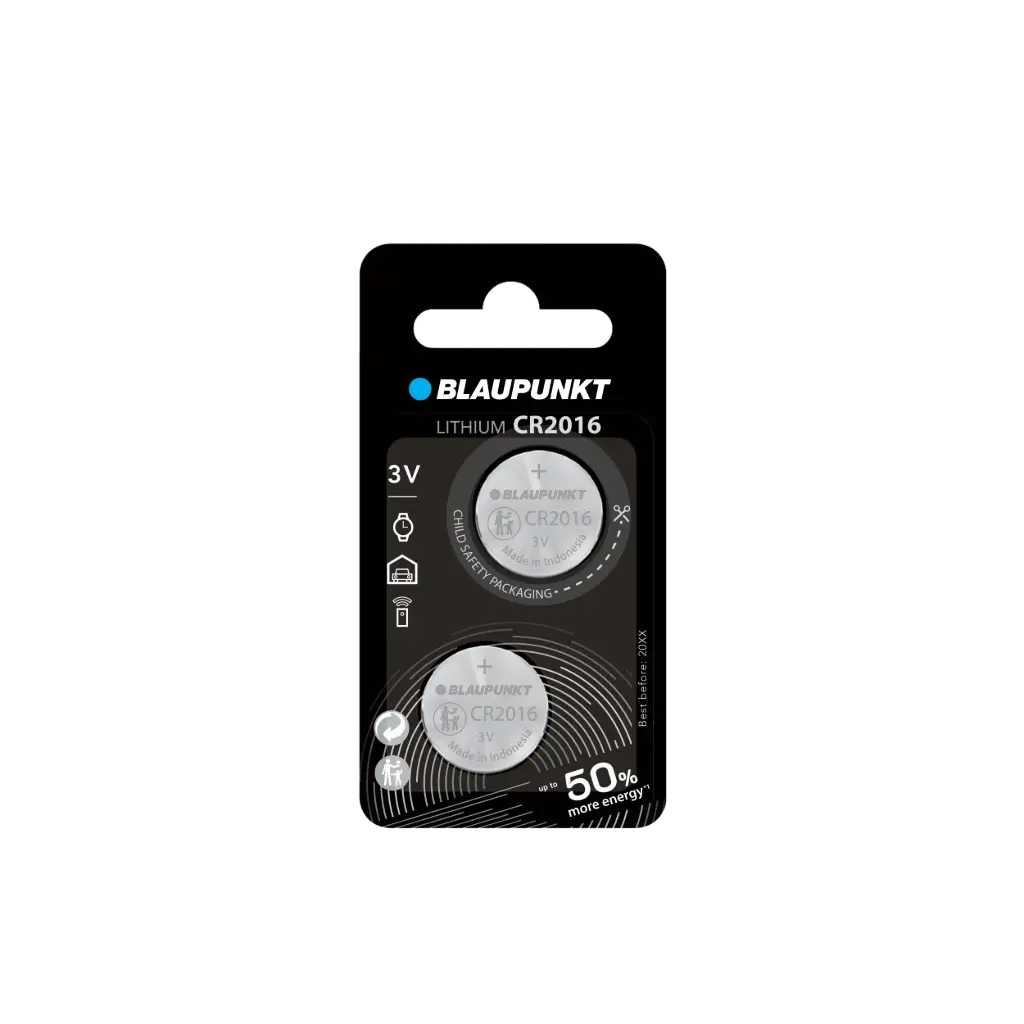 Blaupunkt CR2016 Blister 2 Coin Lithium