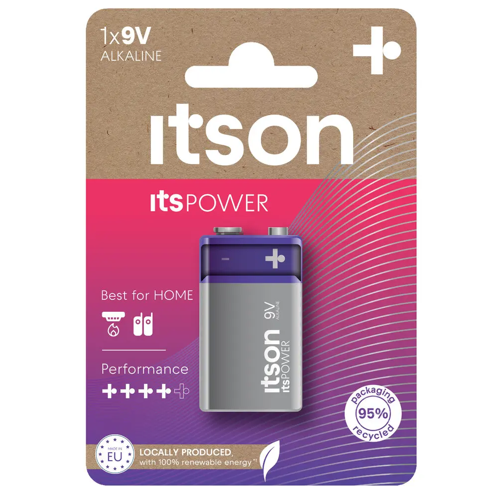 Itson Power Alkaline 6LR61 9V Blister 1