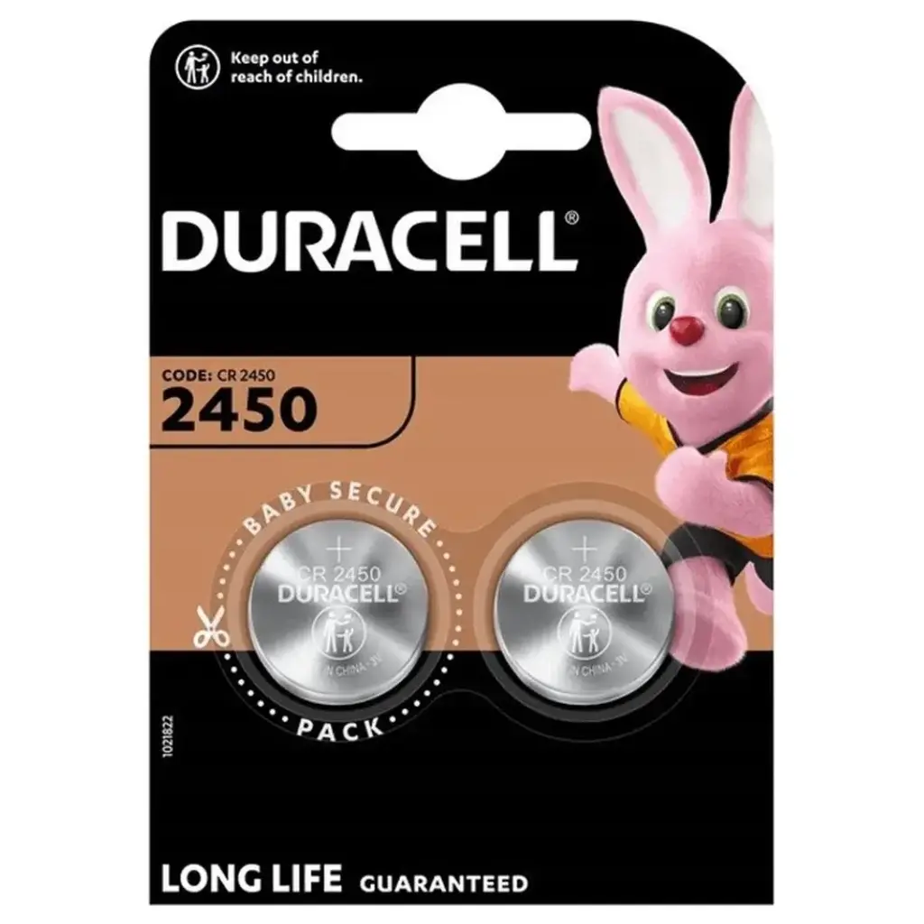 Duracell DL2450 Lithium 3V Blister 2