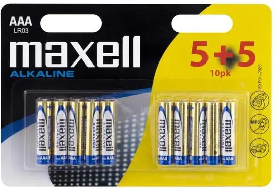 Maxell LR03 AAA Micro Blister 5+5