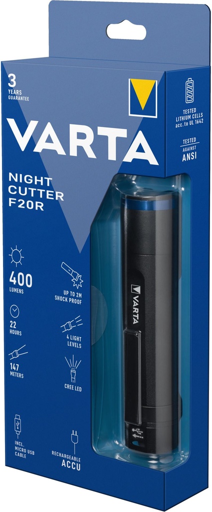 Varta 18920 Night Cutter Pro F20R (incl. 1 x Li-Ion 2600 mAh