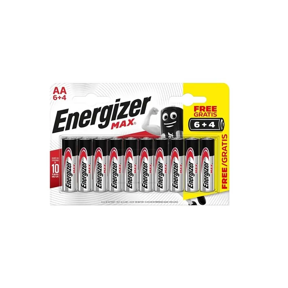 Energizer LR06 Max Alkaline Blister 6+4