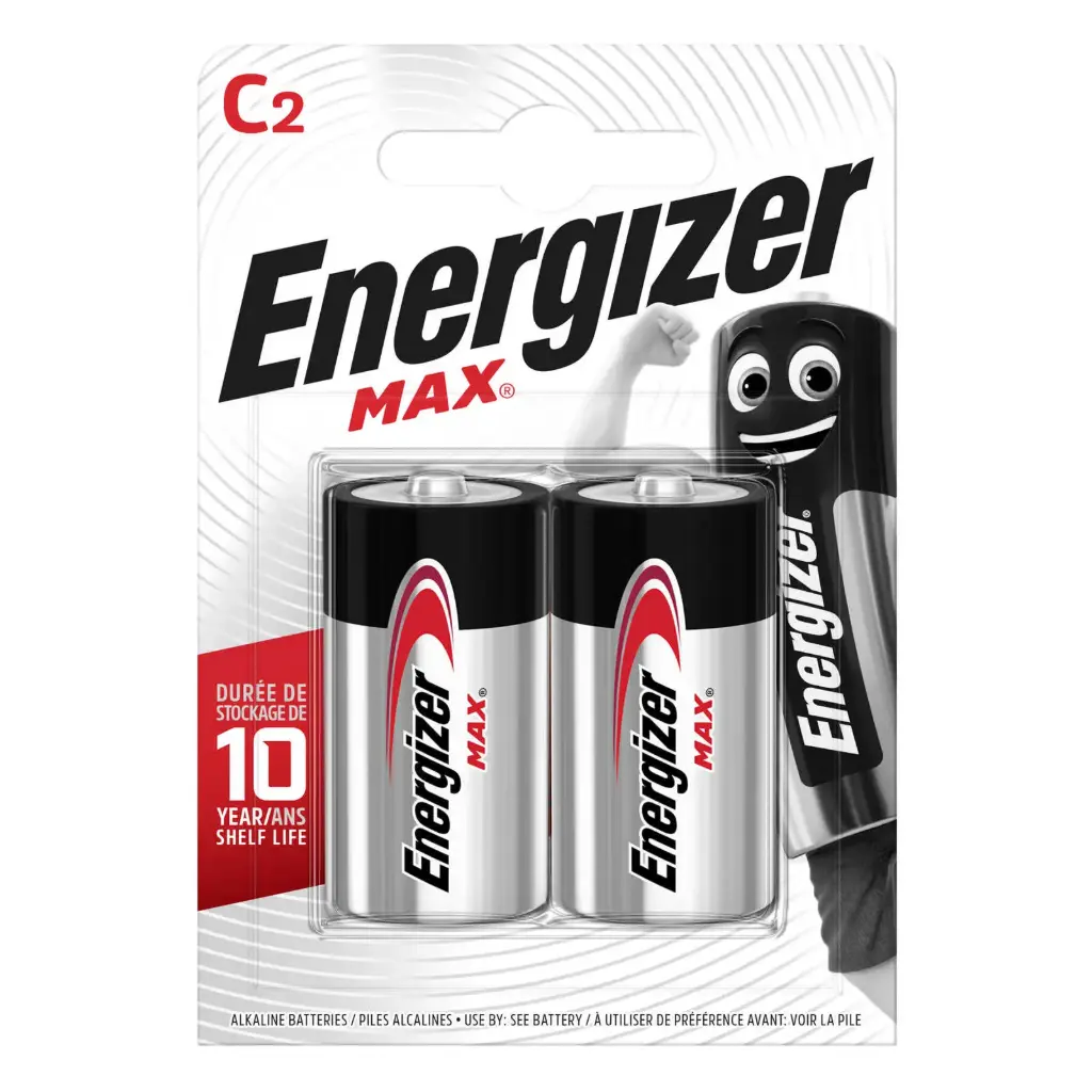 Energizer LR14 Max Alkaline Blister 2