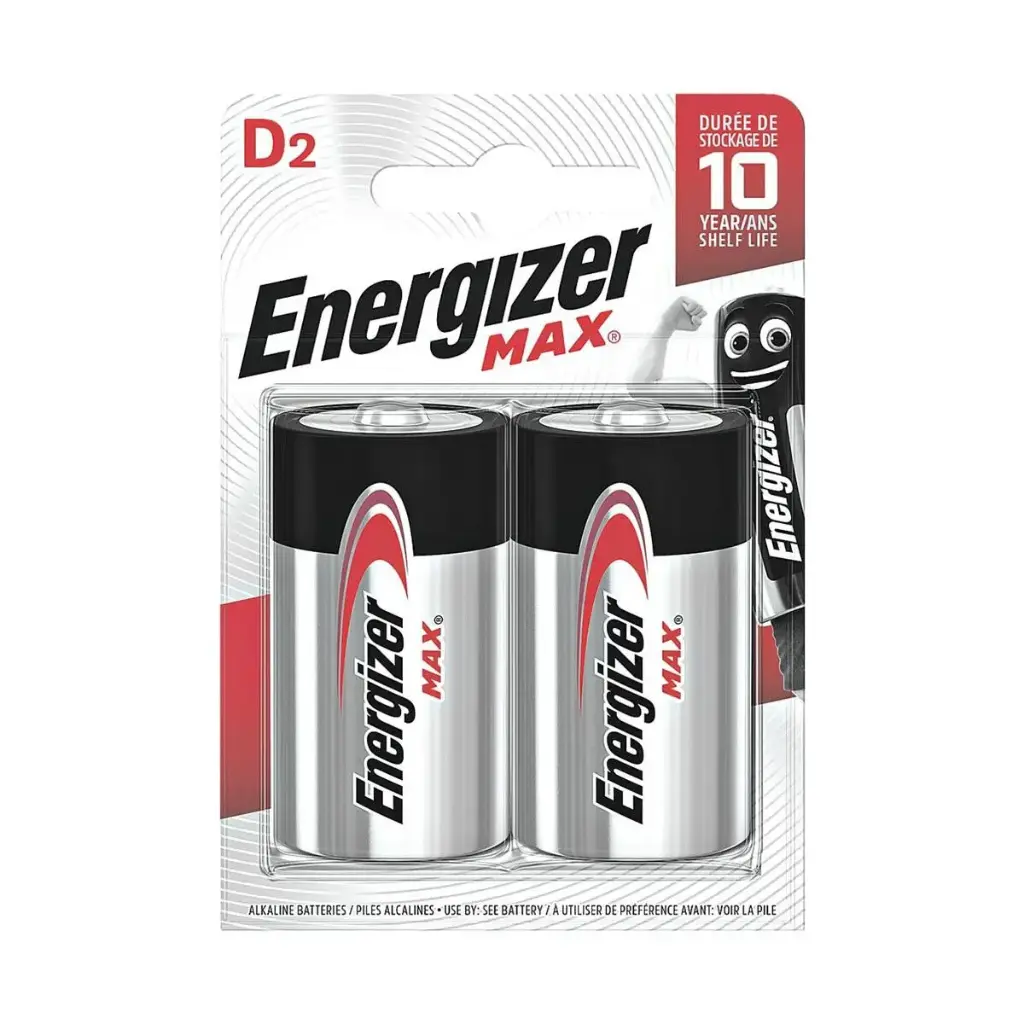 Energizer LR20 Max Alkaline Blister 2