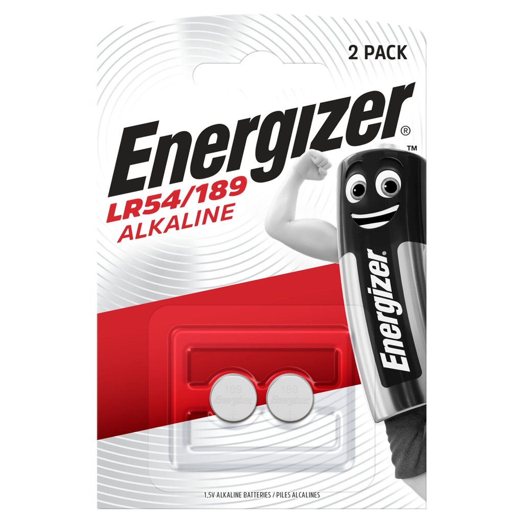 Energizer A189 LR54 Alkaline 1.5V Blister 2