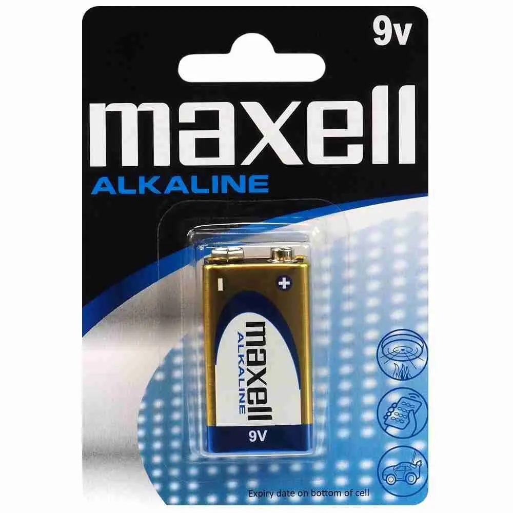 Maxell 6LR61 9V Alkaline Blister 1