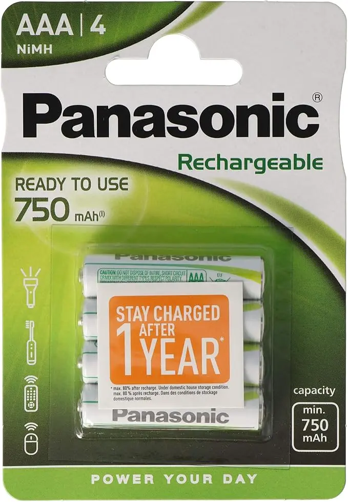 Panasonic HR03 Nimh 750mAH Ready2Use BP4