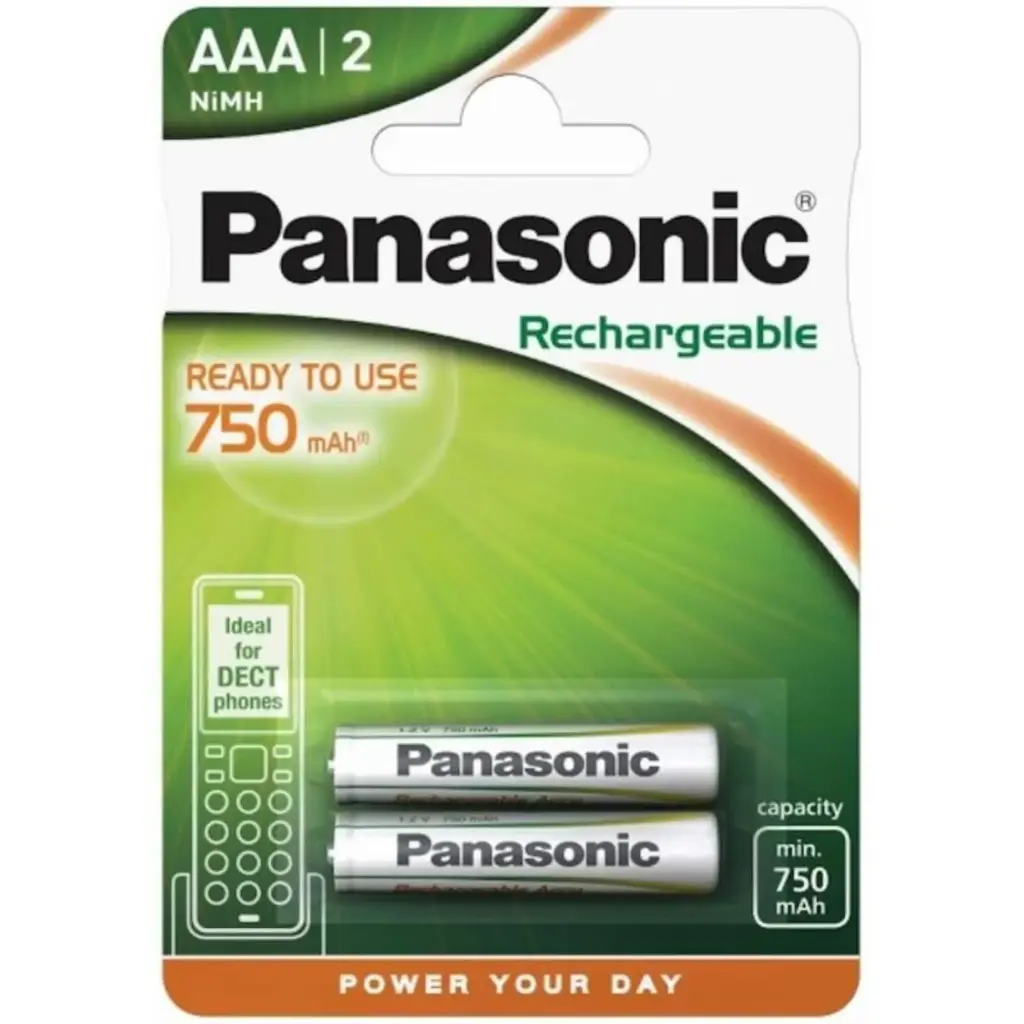 Panasonic HR03 Nimh 750mAH Ready2Use BP2