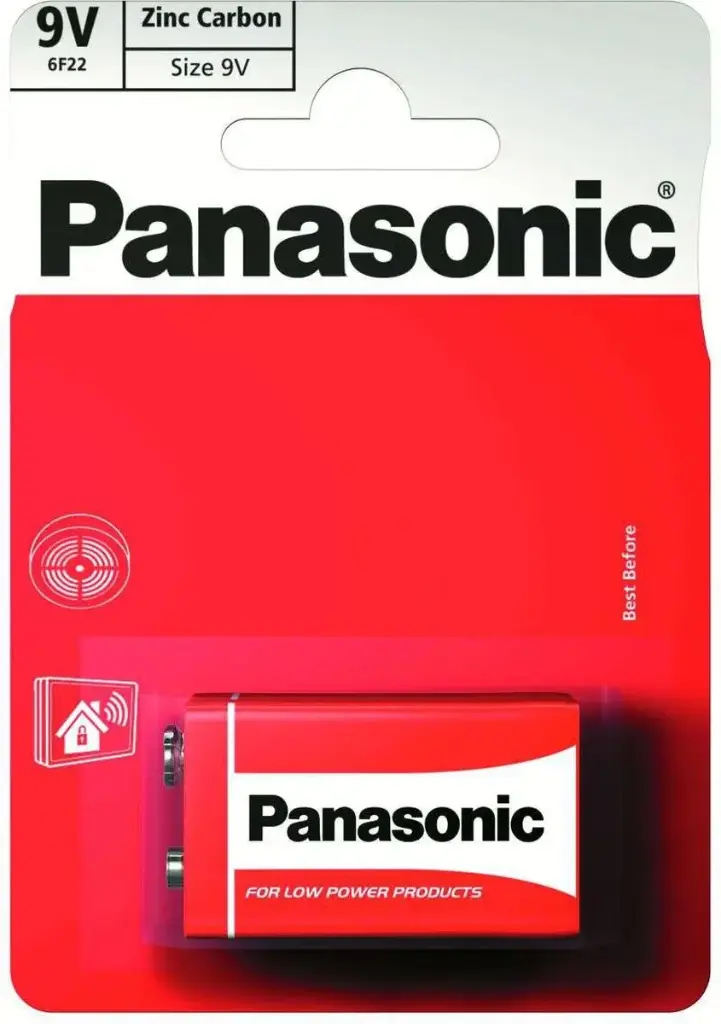 Panasonic 6F22 Zinc 9.0V Blister