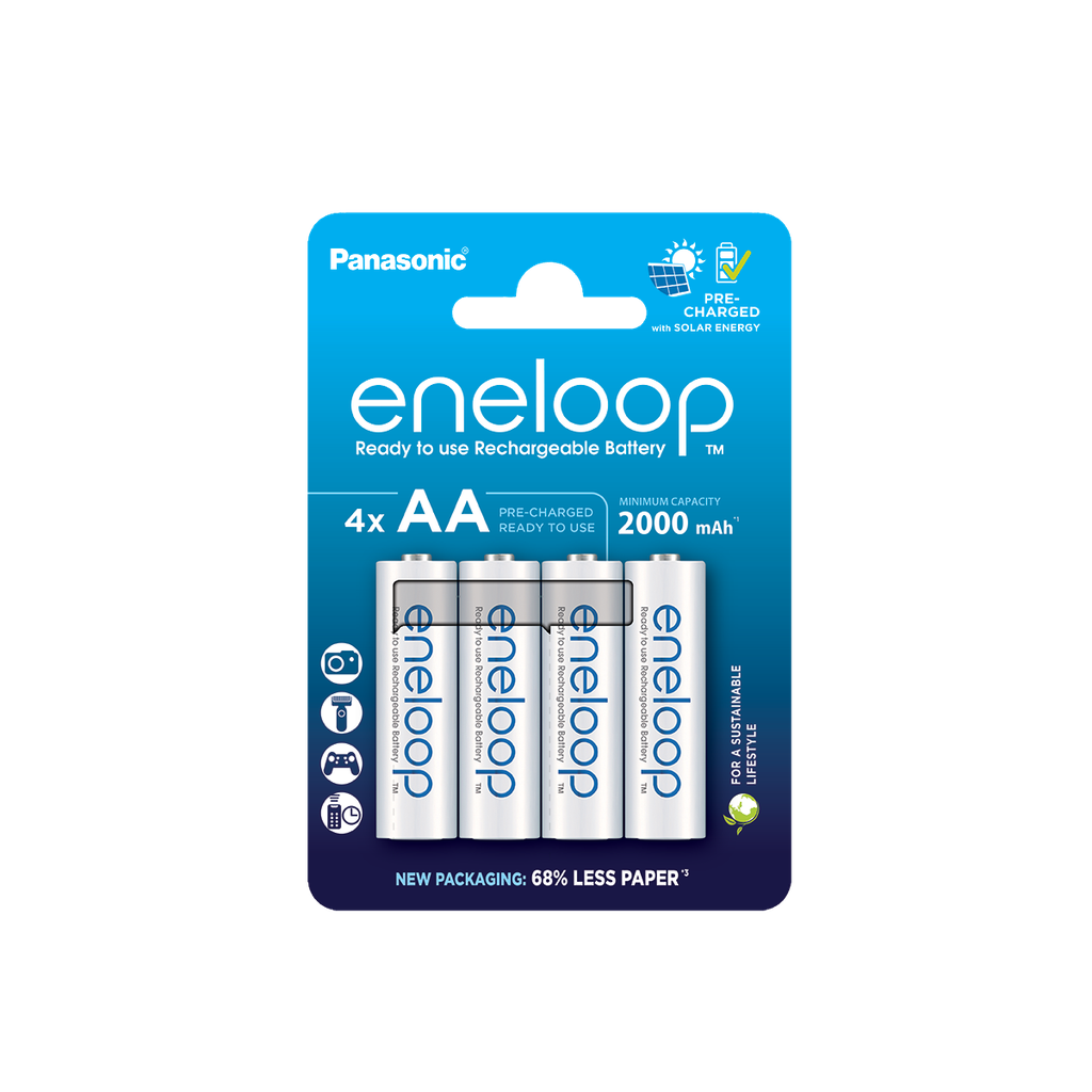 Panasonic Eneloop BK-3MCDE/4CP AA 2000mAh BL4