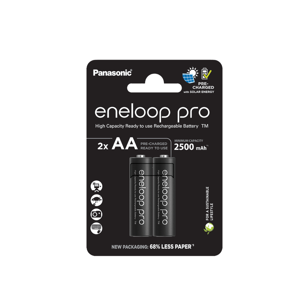 Panasonic Eneloop Pro BK-3HCDE/2CP AA 2500mAh BL2