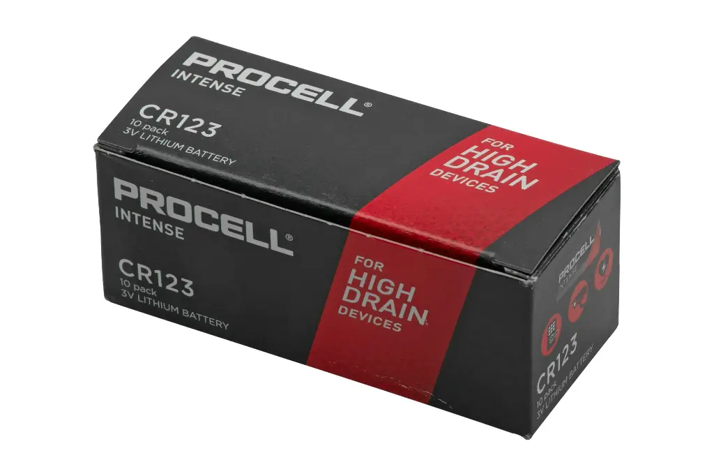 Procell Intense CR123 Lithium 3V 10 pack