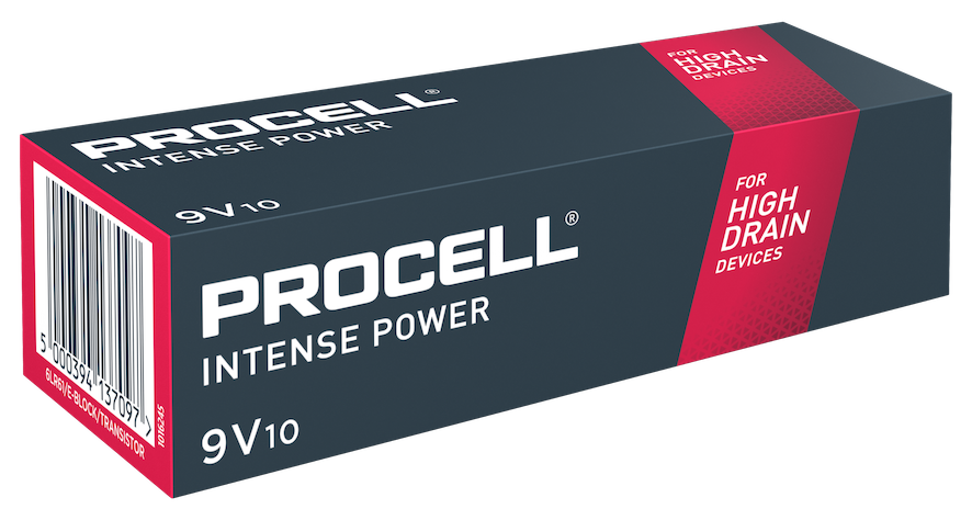 Procell Intense Alkaline 6LR61 9V - pack 10