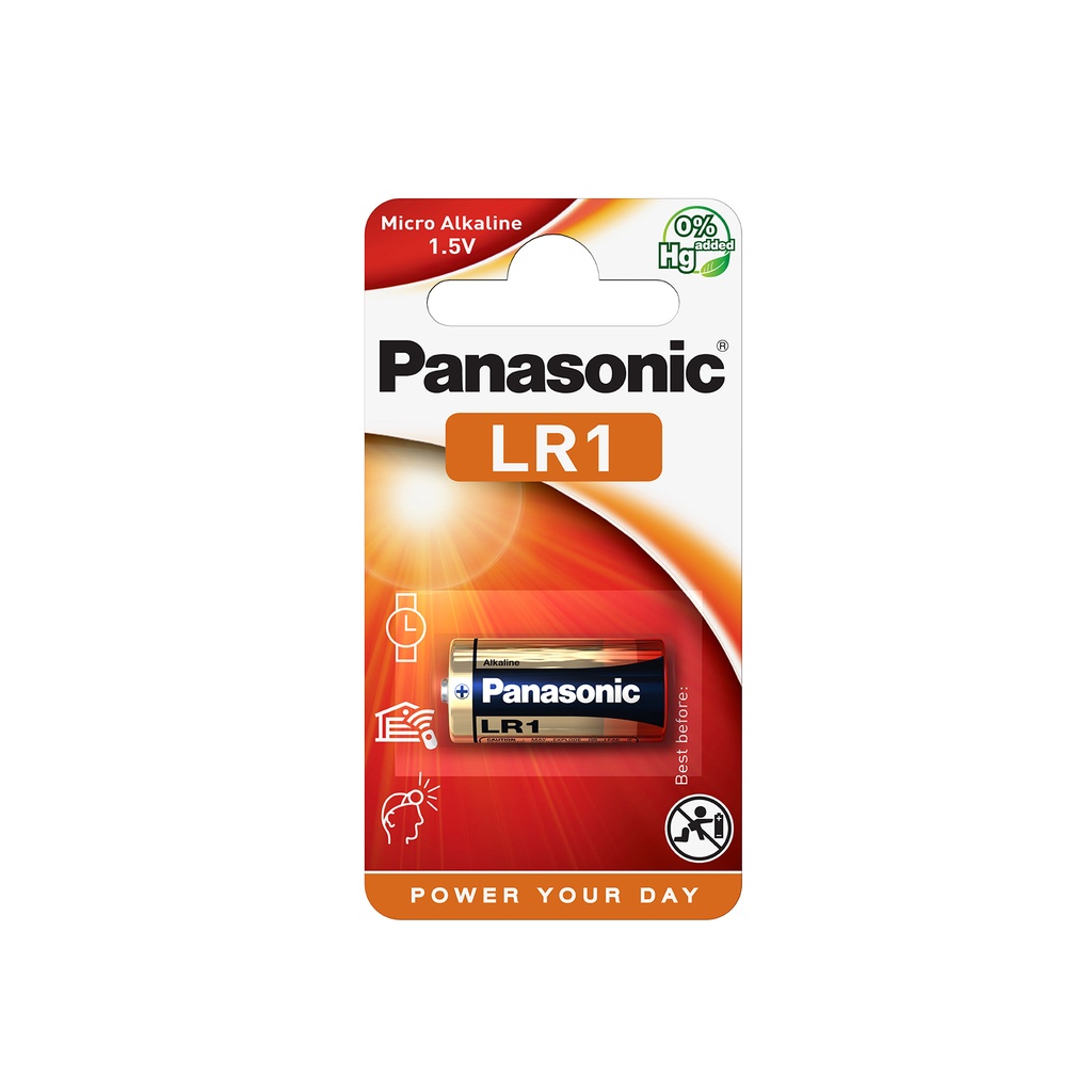 Panasonic LR01 Lady Alkaline 1.5V Blister 1