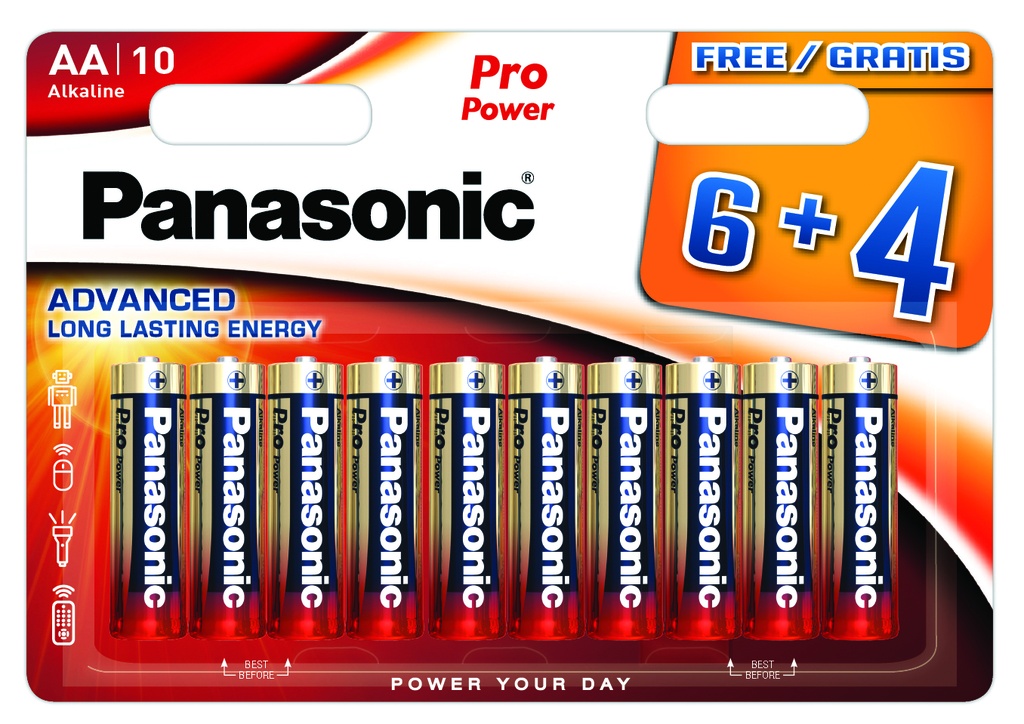 Panasonic LR06 Pro Power 1,5V FSB 6+4 Gratis