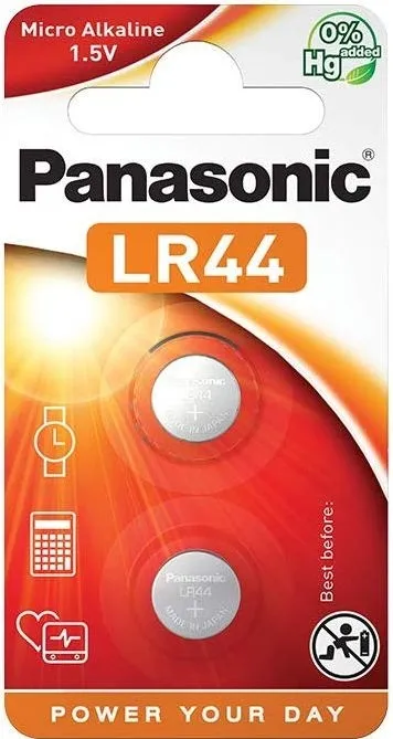 Panasonic LR44 Alkaline 1.5V Blister 2