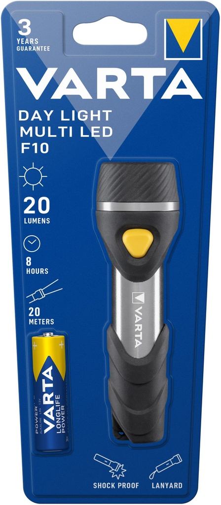 Varta 16631 Day Light Multi LED F10 incl.. 1 x AA