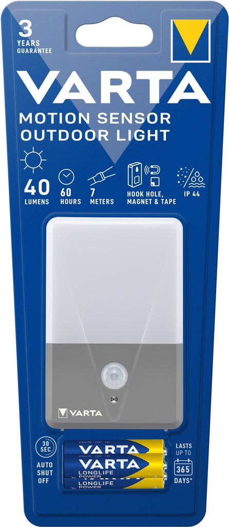 Varta 16634 Motion Sensor Light incl.. 3 x AAA
