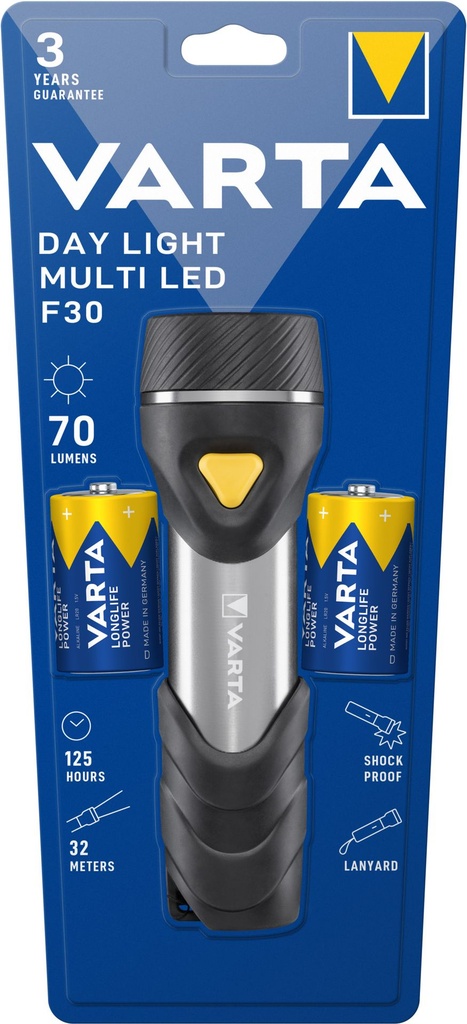 Varta 17612 Day Light Multi LED F30 incl.. 2 x D