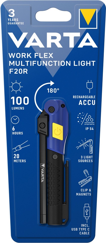 Varta 18649 Work Flex Slim Multi Light F20R ( Li-ion )