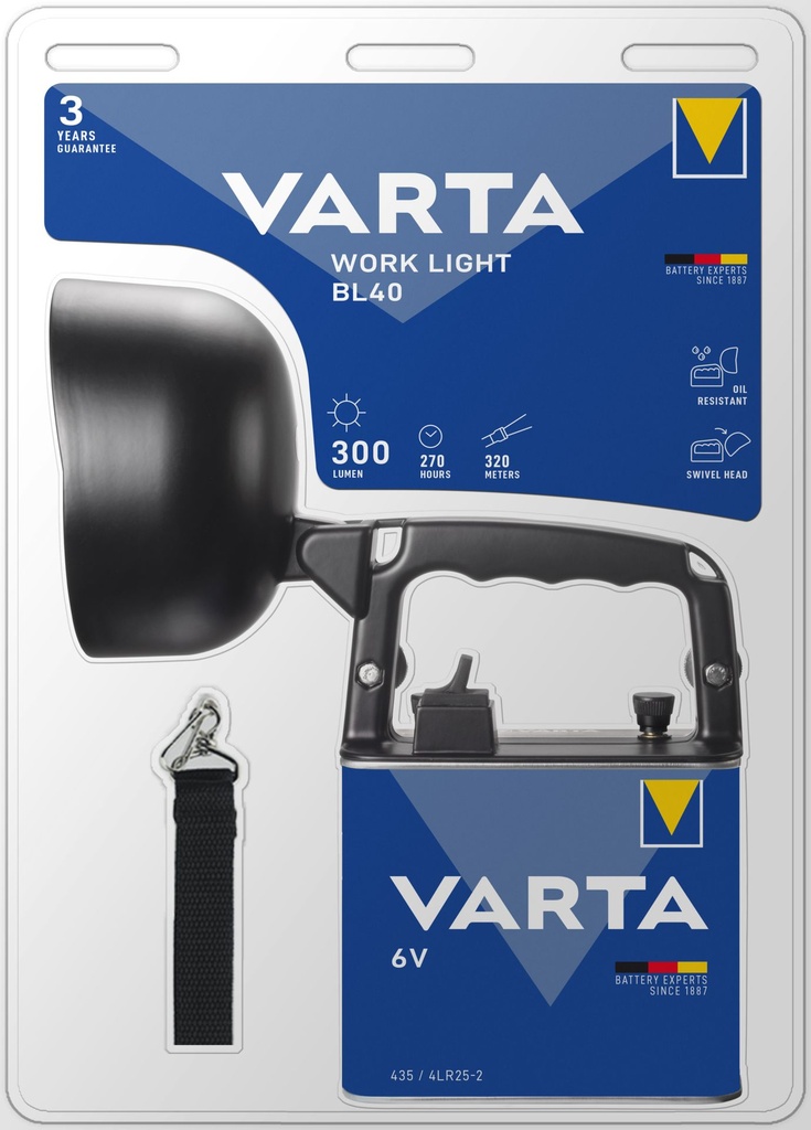 Varta 18660 LED Work Light incl. 1x4LR25-2