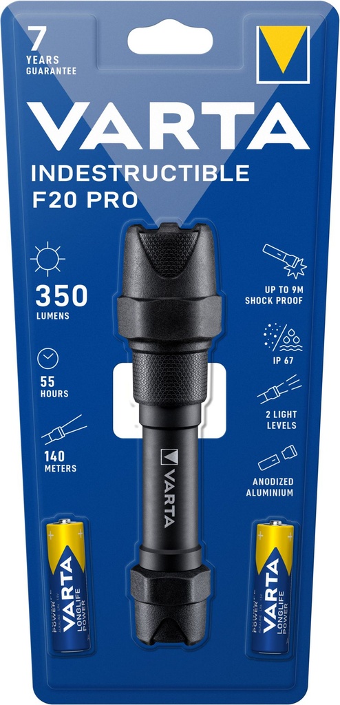 Varta 18711 Indestructible F20 incl.. 2 x AA