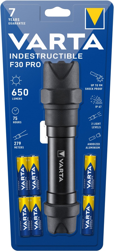 Varta 18714 Indestructible F30 incl.. 6 x AA