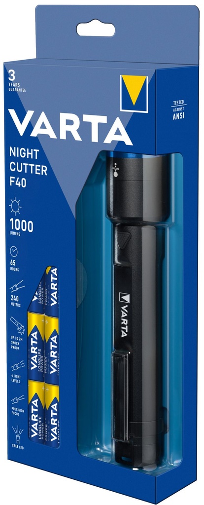 Varta 18902 Night Cutter F40 incl.. 6 x AA
