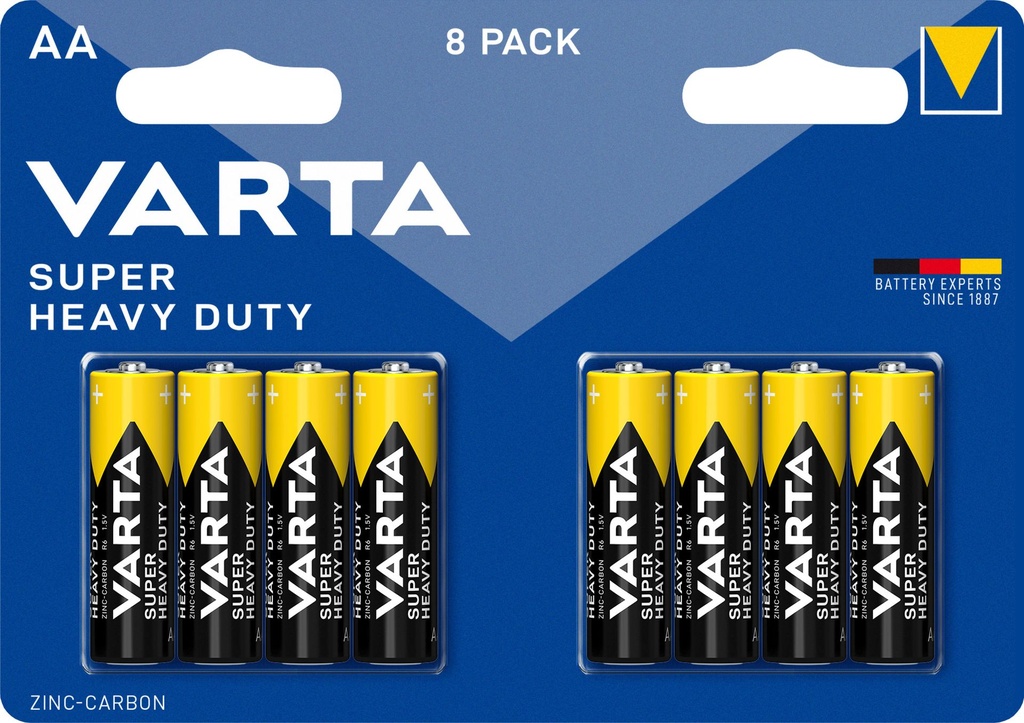 Varta Superlife / Super Heavy Duty AA Blister 8