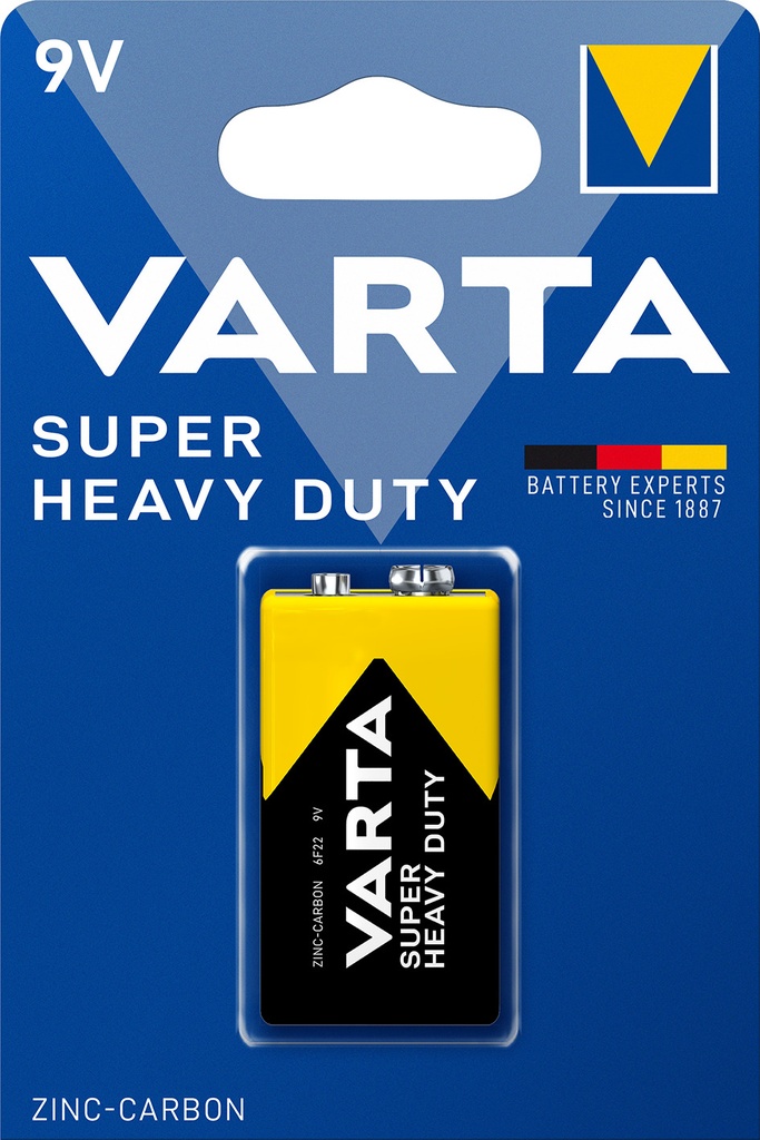 Varta Superlife / Super Heavy Duty 9V Blister 1