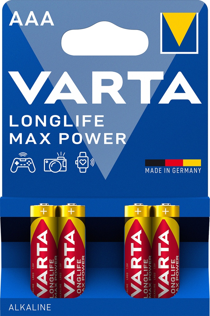 Varta 4703 Longlife Power Max LR03 Alkaline Blister 4
