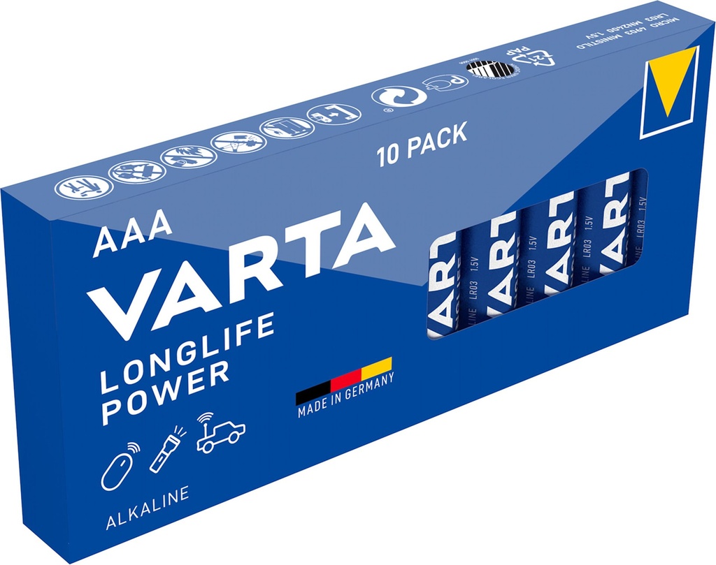 Varta 4903 LR03 Alkaline Longlife Power Tray
