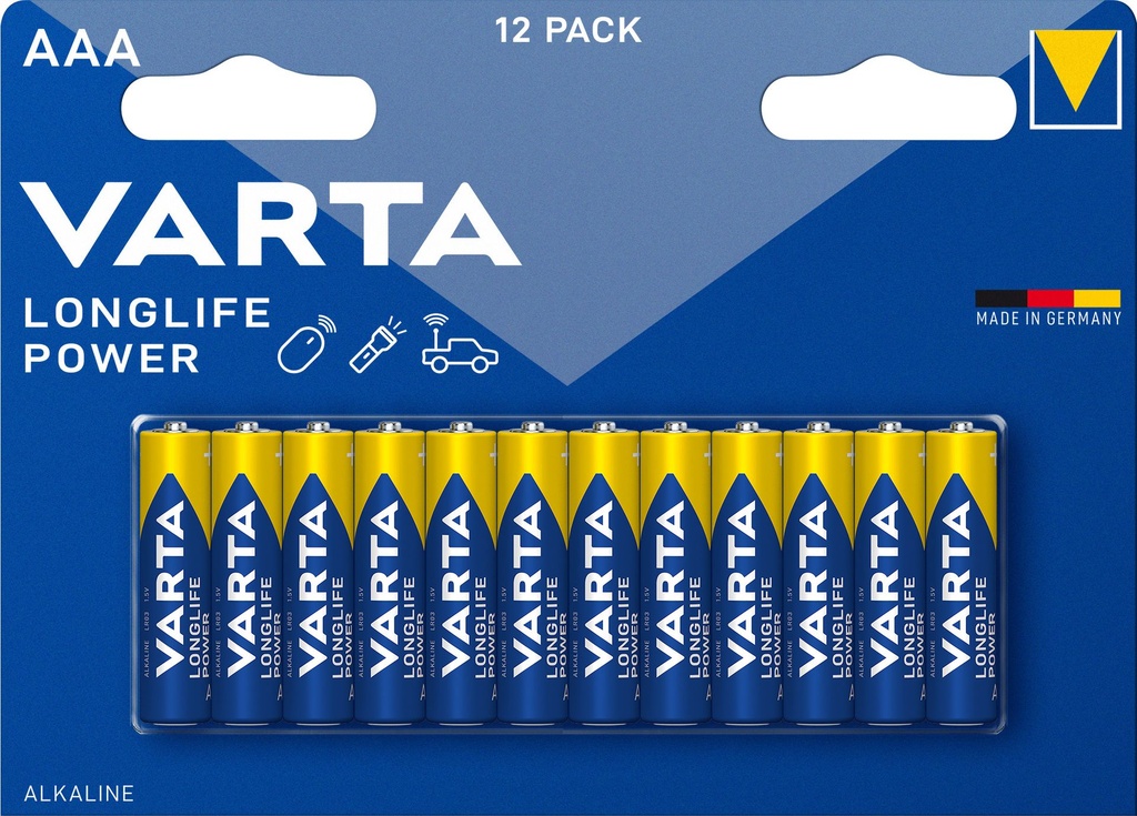 Varta 4903 LR03 Alkaline Longlife Power Blister 12