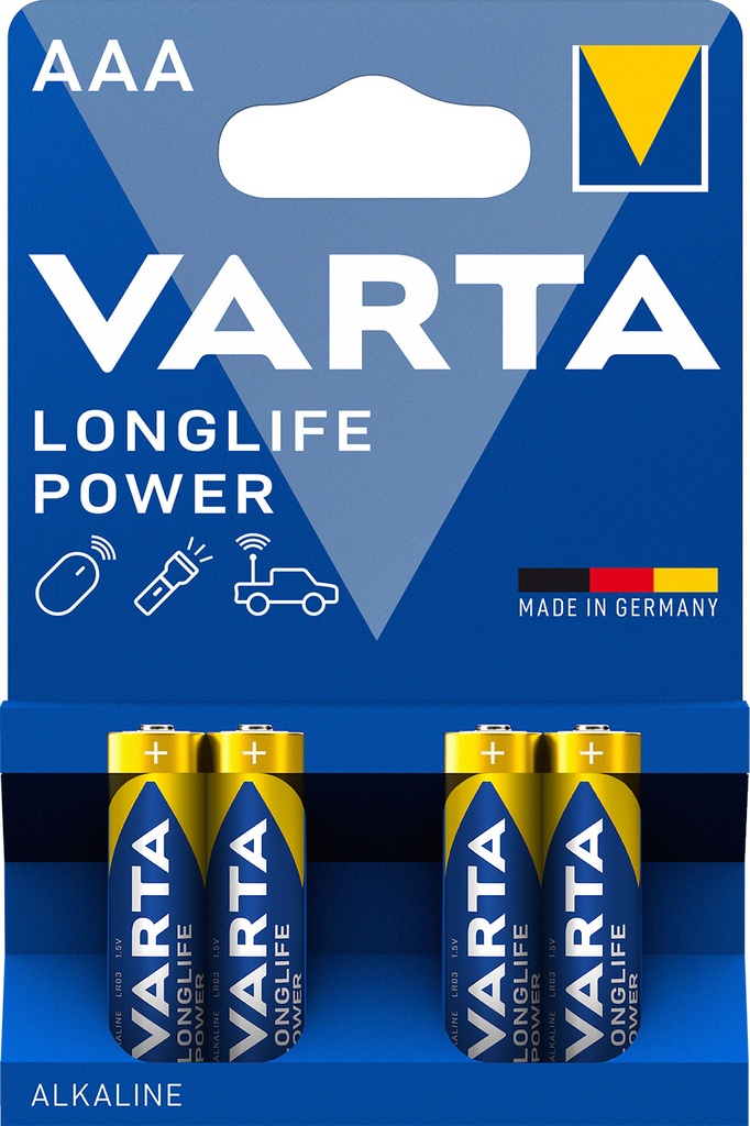 Varta 4903 LR03 Alkaline Longlife Power Blister 4