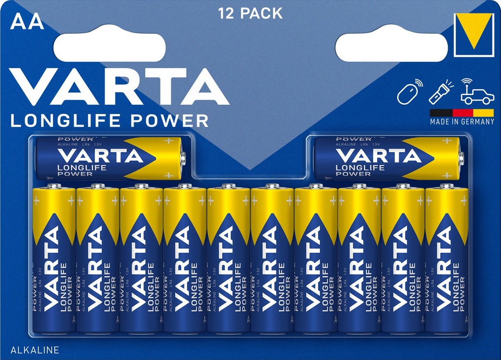 Varta 4906 LR06 Alkaline Longlife Power Blister 12