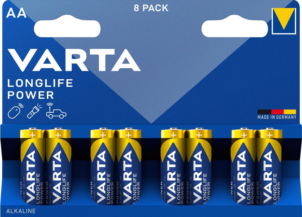 Varta 4906 LR06 Alkaline Longlife Power Blister 8