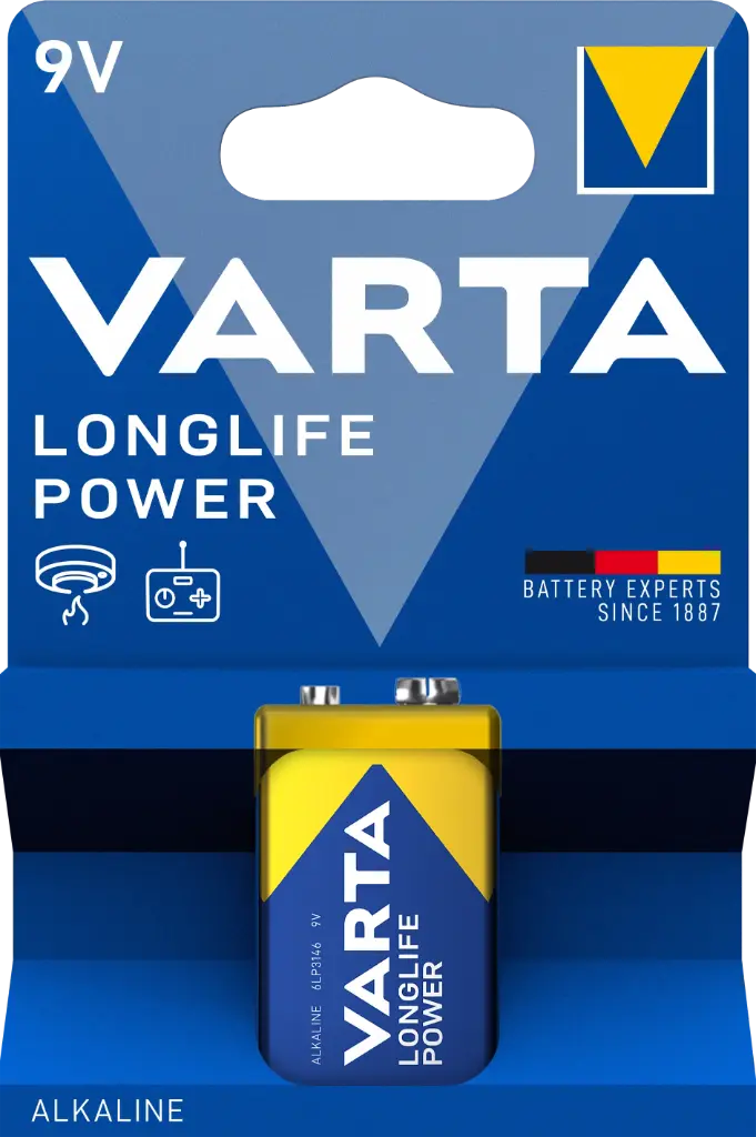 Varta 4922 6LR61 9V Alk. Longlife Power Blister 1