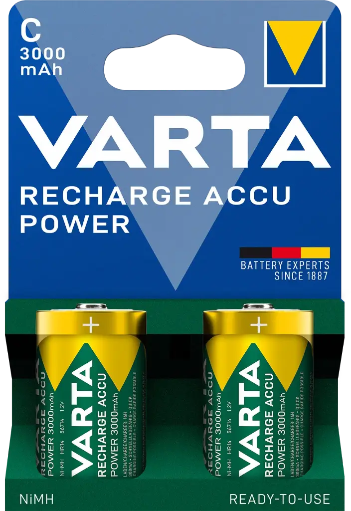 Varta 56714 HR14 C Nimh 3000mAh Blister 2