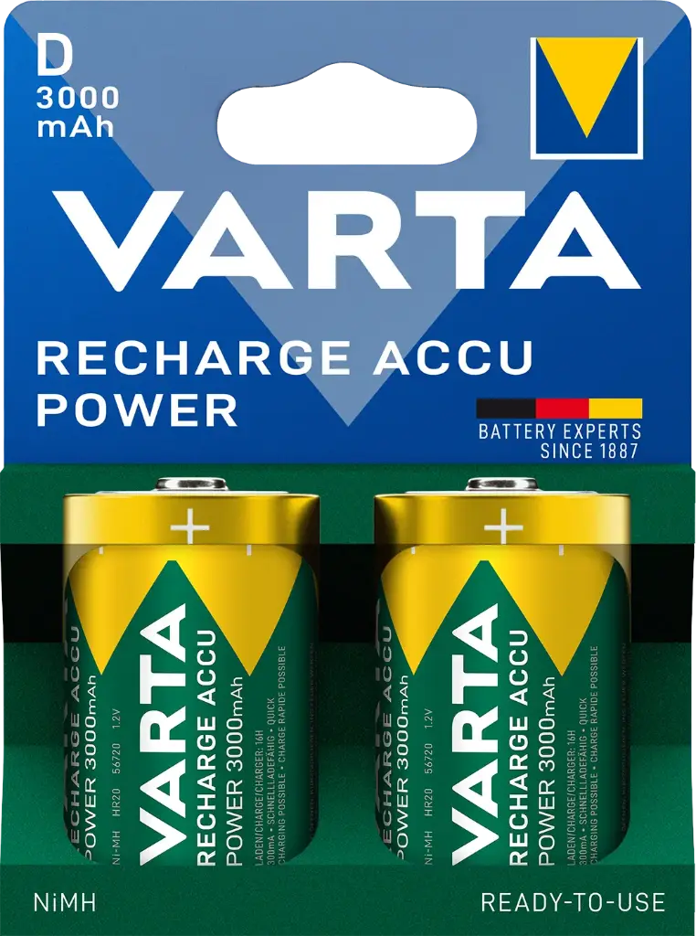 Varta 56720 R20 Nimh 3000mAh Blister 2