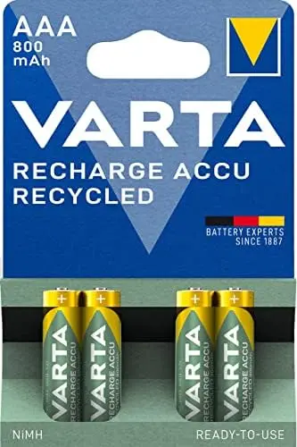 Varta Recharge Accu Recycled AAA 800mAh Blister 4