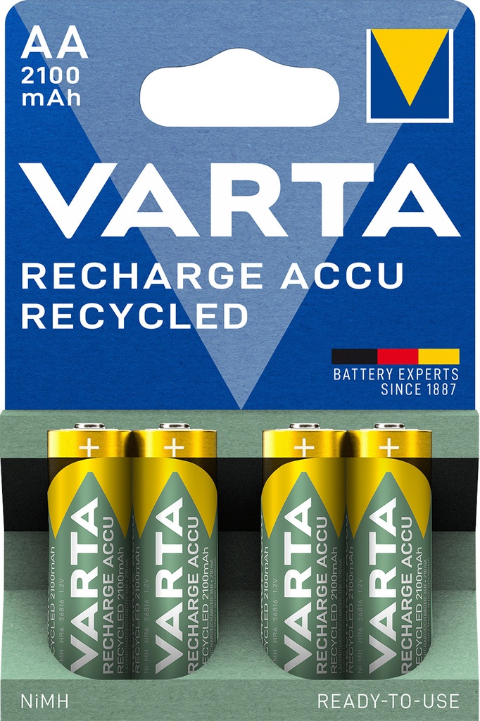 Varta Recharge Accu Recycled AA 2100mAh Blister 4