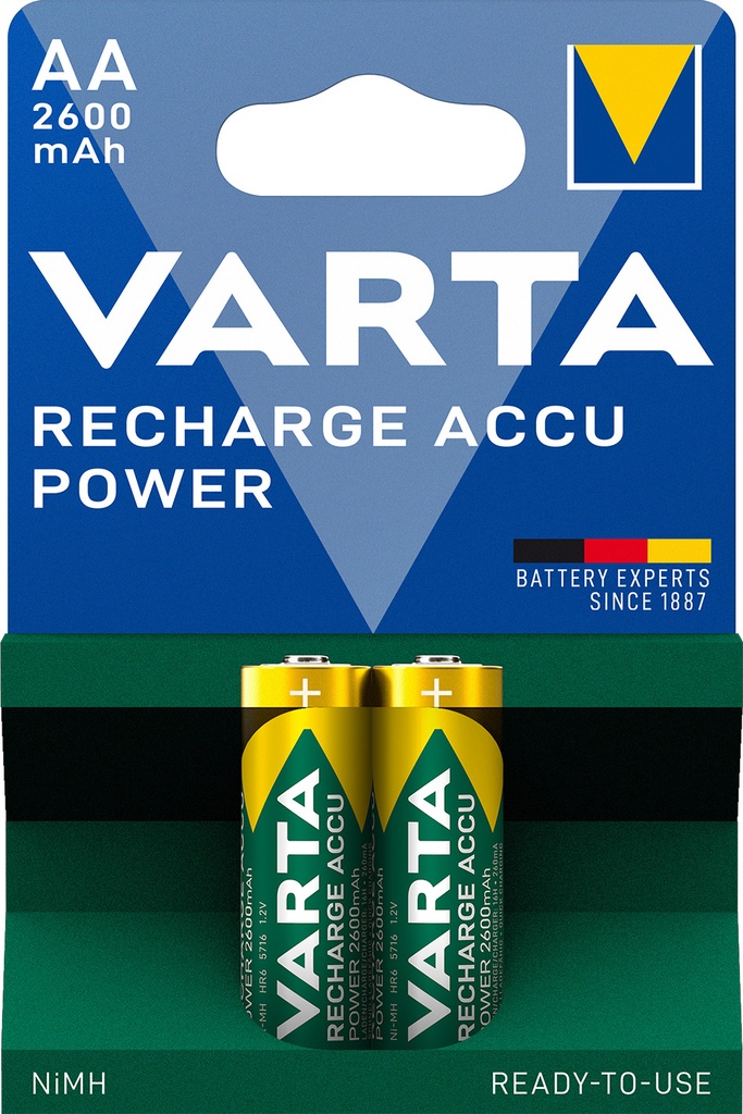 Varta 5716 HR06 AA Nimh 2600 mAh Blister 2
